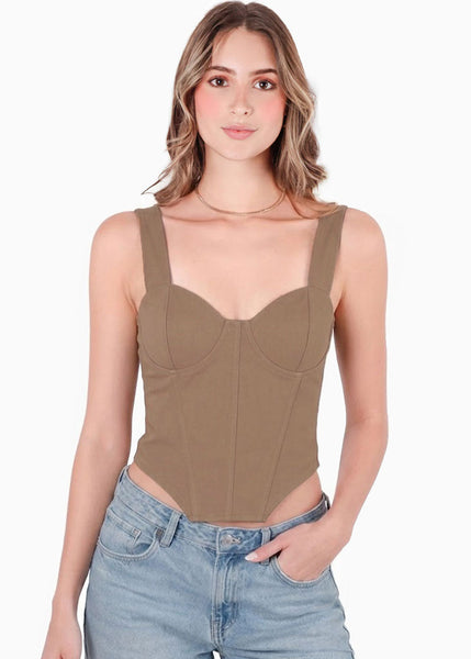 Blusa de tiras tipo corset - HADA.CAFE