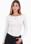 Blusa doble manga larga  - BELICE