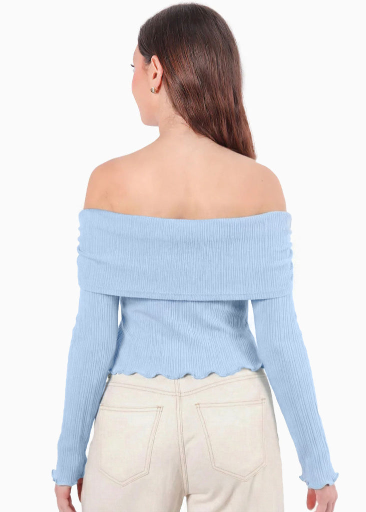 Blusa escote campesino con recogido en fajon - ANTURIO.SKY