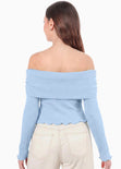 Blusa escote campesino con recogido en fajon - ANTURIO.SKY