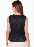 Blusa manga corta con anudados en frente - FRESA