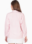 Blusa manga larga de botones color rosado para mujer - Flashy