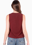 Blusa manga sisa con escote drapeado - ALBANY