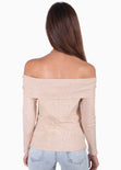 Blusa off shoulder manga larga para mujer - Flashy