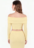 Blusa off shoulder manga larga - TOLIMAN