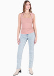 Blusa sin mangas con escote sobre el cuello en triangulo - RICHMOND.ROSA