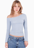 Blusa un hombro manga campana para mujer - Flashy