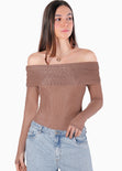 Body manga larga offshoulder - URUGUAY