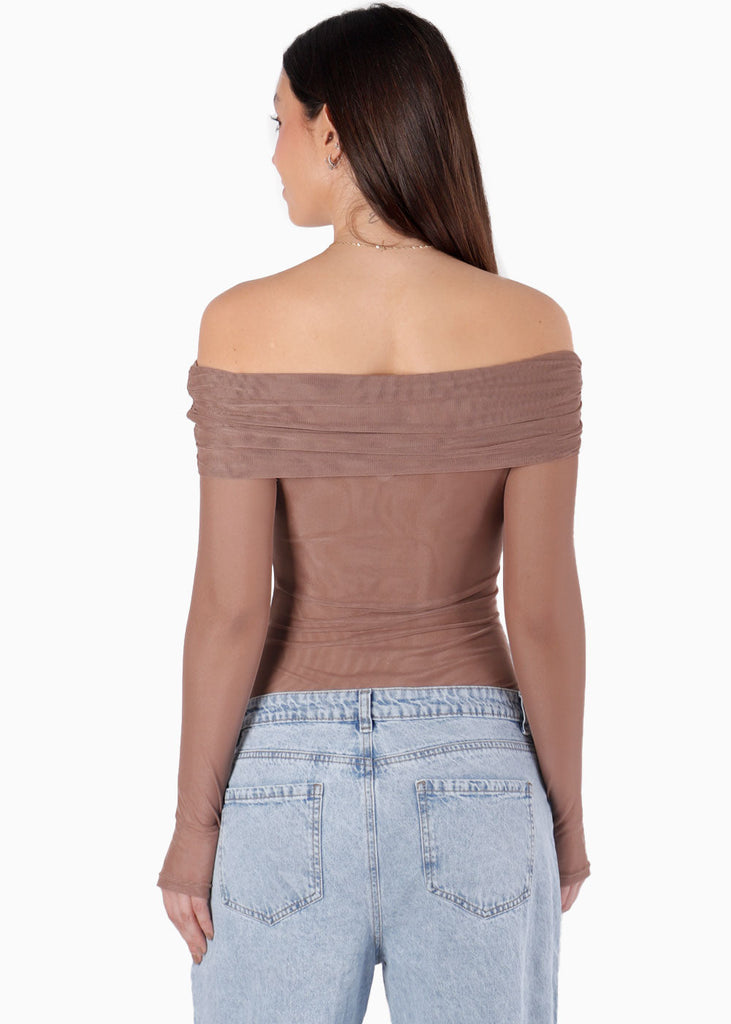 Body manga larga offshoulder - URUGUAY