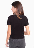 Camiseta con bolsillo de lentejuelas para mujer - Flashy