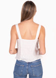 Blusa de tiras con botones de pasta para mujer - Flashy