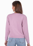 Buzo con bordado "Goddess" color morado, lila para mujer - Flashy
