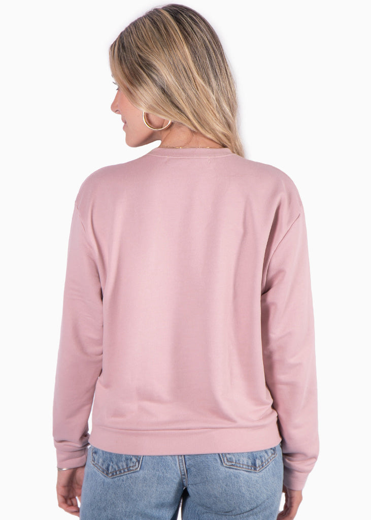 Buzo con estampado "Hawaii" color rosado para mujer - Flashy