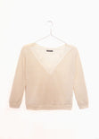 Buso con escote en gipiure para mujer - Flashy