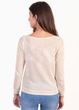 Buso con escote en gipiure para mujer - Flashy