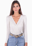Buso cruzado con hombreras para mujer - Flashy