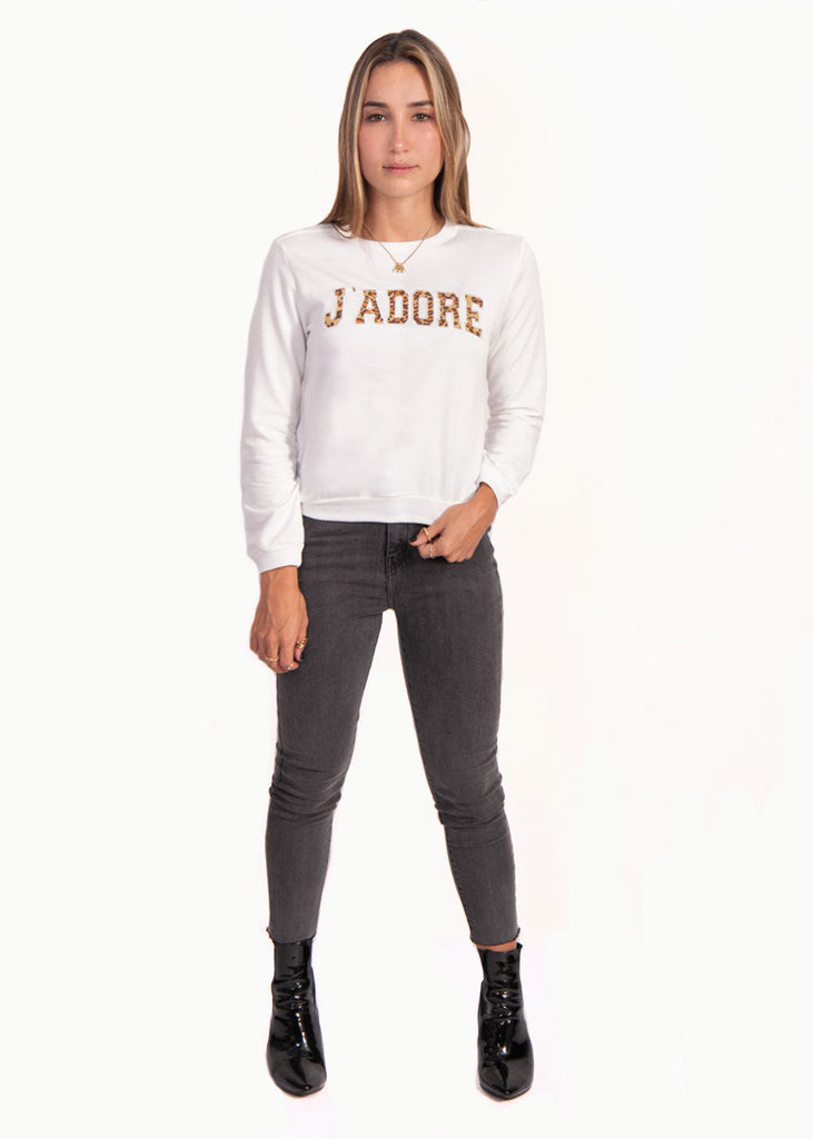 Buso estampado "J'adore" para mujer - Flashy