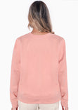 Buzo con bordado "Amour" color rosado para mujer - Flashy