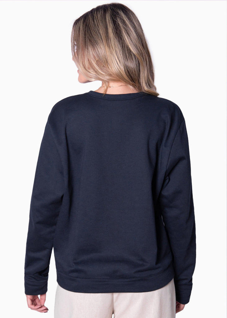 Buzo con estampado "Country Club" color azul para mujer - Flashy