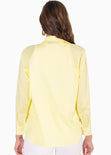 Camisa de botones manga larga color amarillo para mujer - Flashy