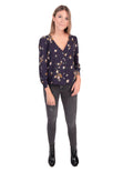 Blusa de flores manga larga para mujer - Flashy