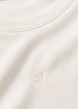 Camiseta baby tee bordado - MIYUNI.MARFIL