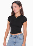 Camiseta baby tee bordado - MIYUNI