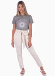 Camiseta con estampado "Celestial bodies" color gris para mujer - Flashy