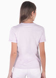 Camiseta con estampado "c'est la vie paris" de animal print color lila, morado para mujer - Flashy