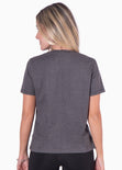 Camiseta con estampado de águila "Texas" color gris para mujer - Flashy