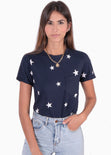 Camiseta con estampado de estrellas para mujer - Flashy
