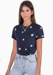 Camiseta con estampado de estrellas para mujer - Flashy