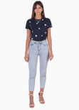 Camiseta con estampado de estrellas para mujer - Flashy