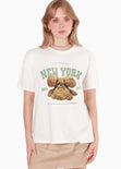 Camiseta con estampado de oso para mujer - Flashy