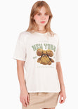 Camiseta con estampado de oso para mujer - Flashy