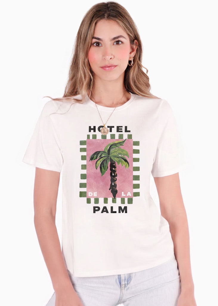 Camiseta con estampado de palmera - IZTAPA