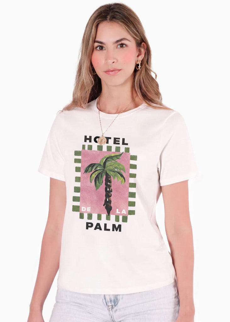 Camiseta con estampado de palmera - IZTAPA