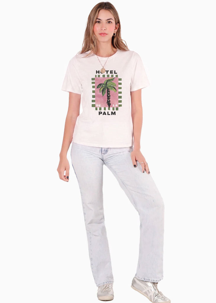 Camiseta con estampado de palmera - IZTAPA