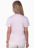 Camiseta con estampado "love tour" de animal print color morado, lila para mujer - Flashy