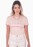 Camiseta con estampado "Style city" color rosado para mujer - Flashy