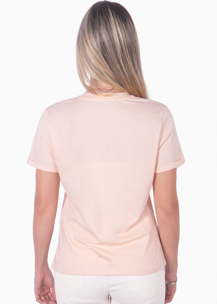 Camiseta con estampado "Style city" color rosado para mujer - Flashy