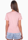 Camiseta con estampado "Ugh" color rosado para mujer - Flashy