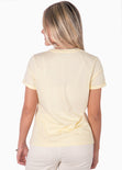 Camiseta con estampado "Verano eterno" color amarillo para mujer - Flashy