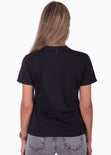 Camiseta estampada "Milan" color negro para mujer - Flashy