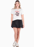 Camiseta estampada "Puppy cool club" color blanco, marfil para mujer - Flashy