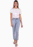 Camiseta estampada "Sunseeker" color blanco para mujer - Flashy