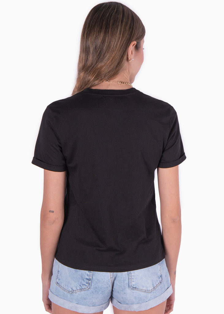 Camiseta estampada "The future is female" color negro para mujer - Flashy