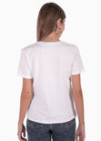 Camiseta estampada tigre "Fearless" color blanco para mujer - Flashy