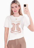 Camiseta estampada "Stay wild" para mujer - Flashy