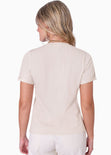 Camiseta estampada "Wild Heart" color beige para mujer - Flashy